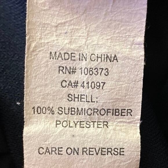 Zero Restriction Jacket Mens Medium Navy Blue Pullover Golf Windbreaker 1/4 Snap - Picture 14 of 15